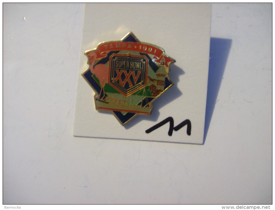 PIN´S - BASKETBALL " SUPER  BOWL  XXV " Tampa / 1991  - Etats Unies  -   Voir Photo ( 11 ) - Basketbal