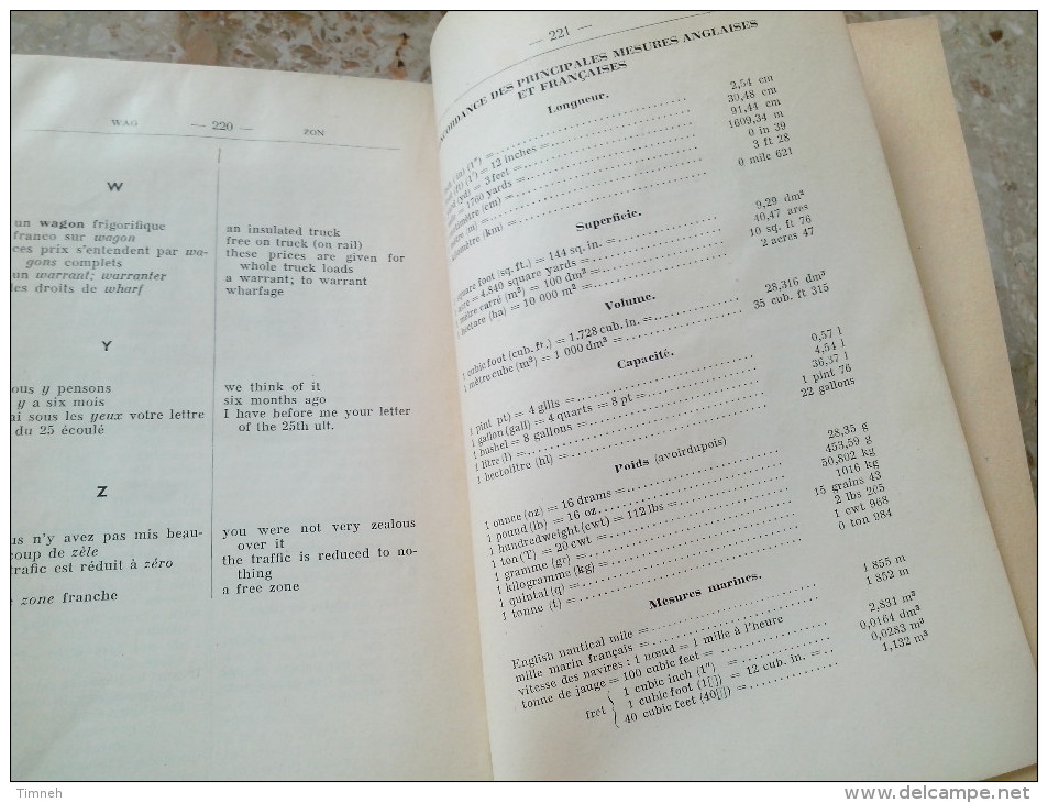 FORMULAIRE COMMERCIAL FRANCAIS - ANGLAIS French-english Commercial Phrase Book BOIRIN 1954 DUNOD - Learning Cards