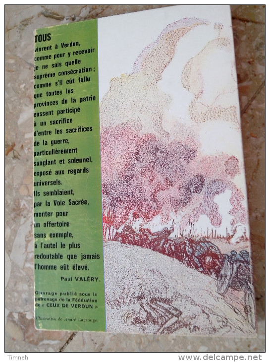 L' ENFER DE VERDUN évoqué Par Les Témoins Et Commenté Par J-H LEFEBVRE 1966 DURASSIE ET CIE - Oorlog 1914-18