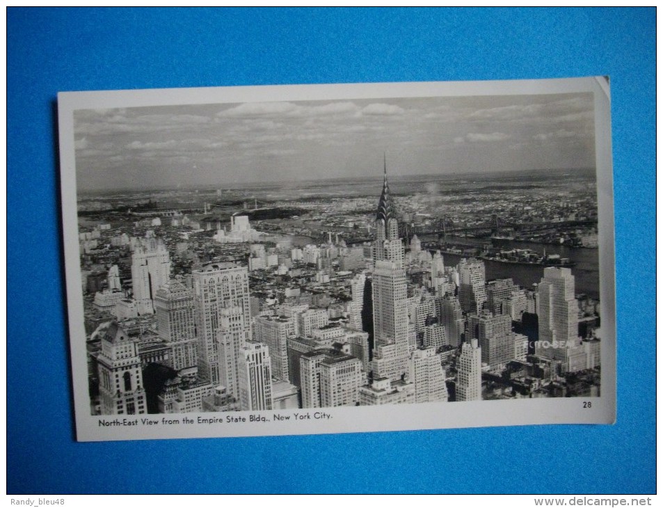 CARTE PHOTO   NEW YORK CITY  -  North East View From The Empire State Building  - - Empire State Building