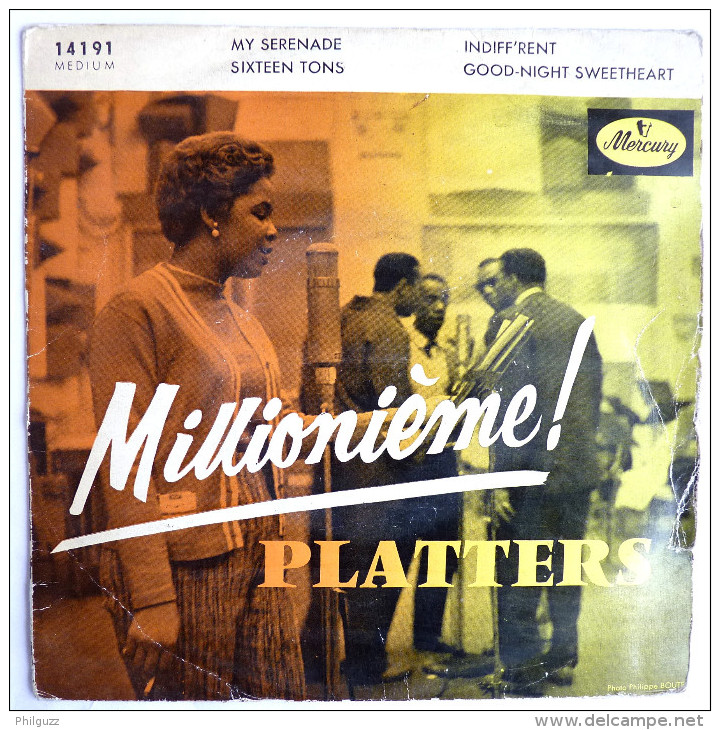 Disque Vinyle 45T LES PLATTERS Millionième - MY SERENADE (2) -  MERCURY 14191 - 1957 BIEM - Rock