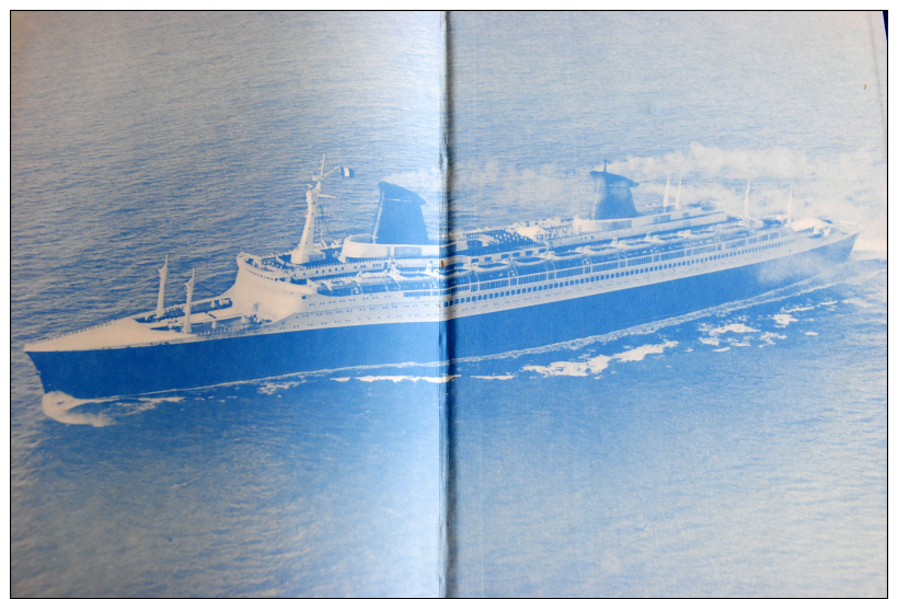 RARE LIVRE PAQUEBOT FRANCE CROISIERE AUTOUR DU MONDE 1974 EDITION DE L'ATLANTIQUE OLD BOOK FRENCH LINE CRUISE