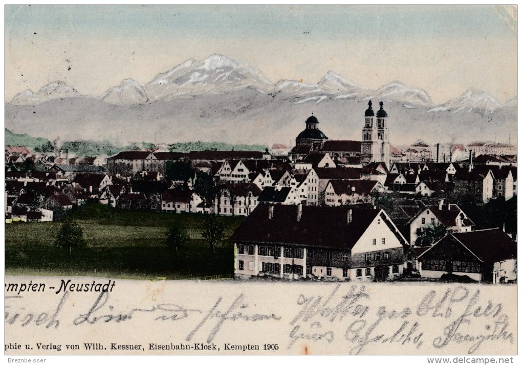 AK  KEMPTEN  - Neustadt  - Karte Gebr.1908 - Kempten