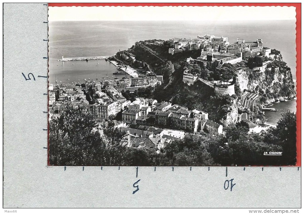 CARTOLINA VG MONACO - Vue D'ensemble Du Rocher Et La Condamine - 9 X 14 - ANN. 1957 - La Condamine