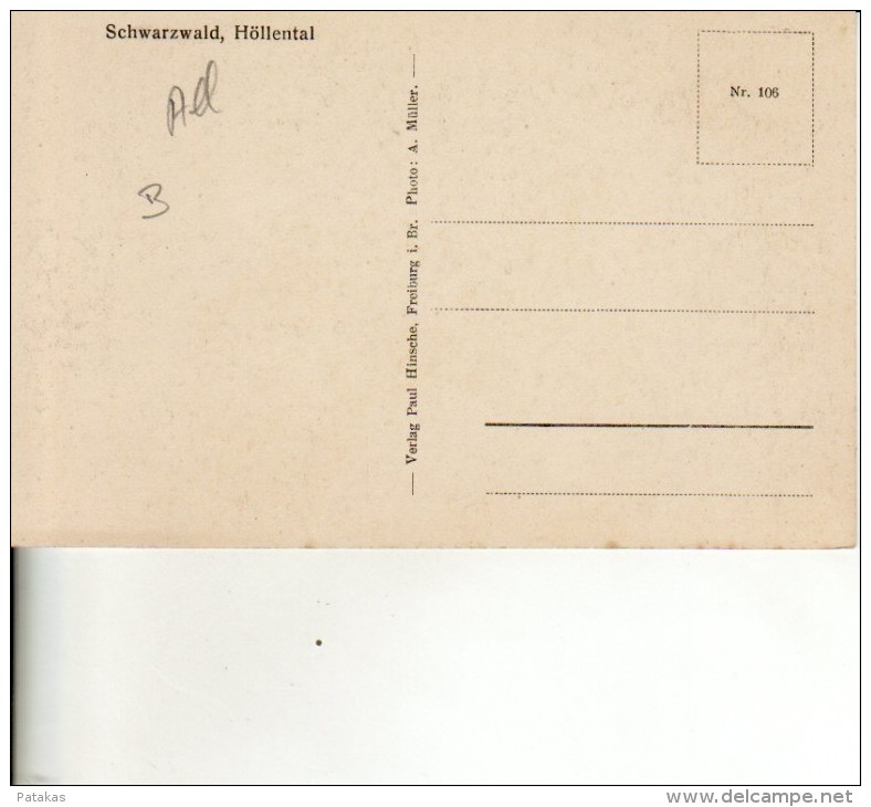 Hirschsprung Im Höllental Schwarzwald- (a3225) - Hinterzarten