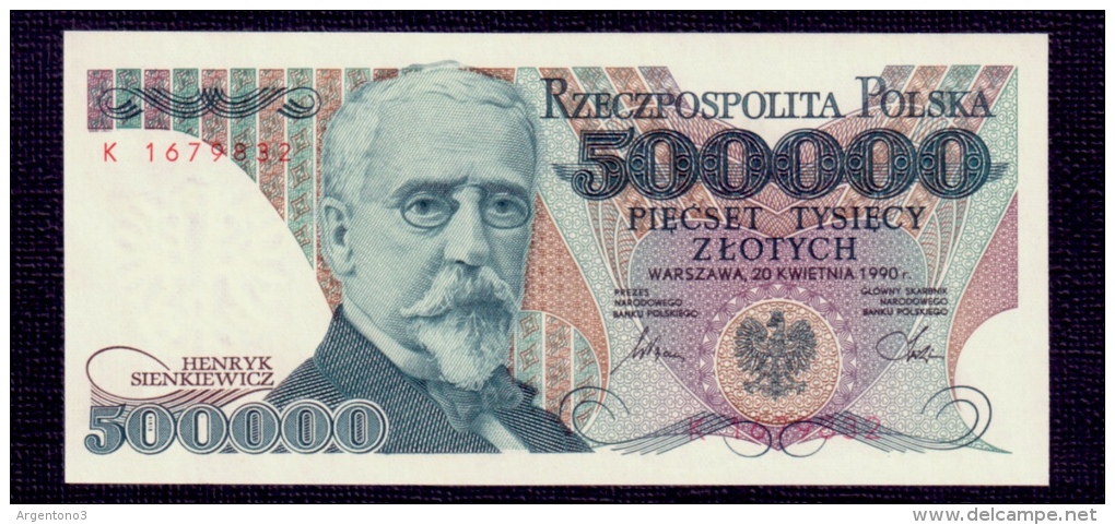 Poland 500000 Zlotych 1990 UNC - Poland