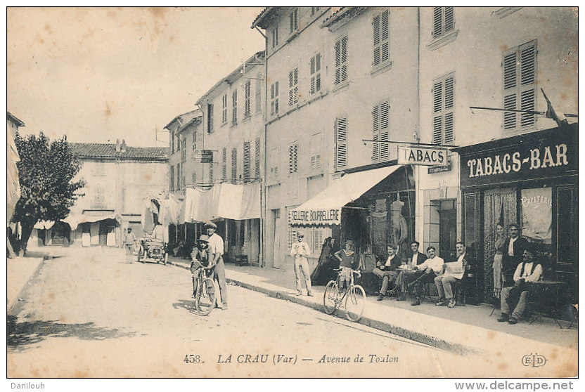 83 // LA CRAU   Avenue De Toulon, BAR TABACS   ANIMEE 456 - La Crau