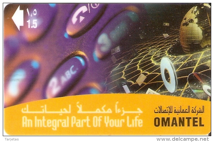TARJETA DE OMAN AN INTEGRAL PART OF YOUR LIFE  (48OMNF) GPT OMANTEL - Oman
