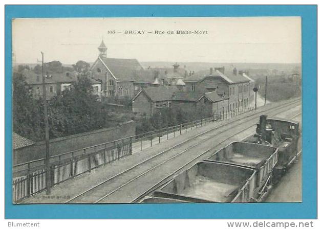 CPA 165 - Train - Rue Du Blanc-Mont BRUAY 59 - Bruay Sur Escaut