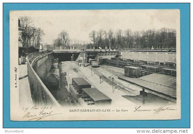 CPA Chemin De Fer Trains La Gare SAINT-GERMAIN-EN -LAYE 78 - St. Germain En Laye (Castillo)