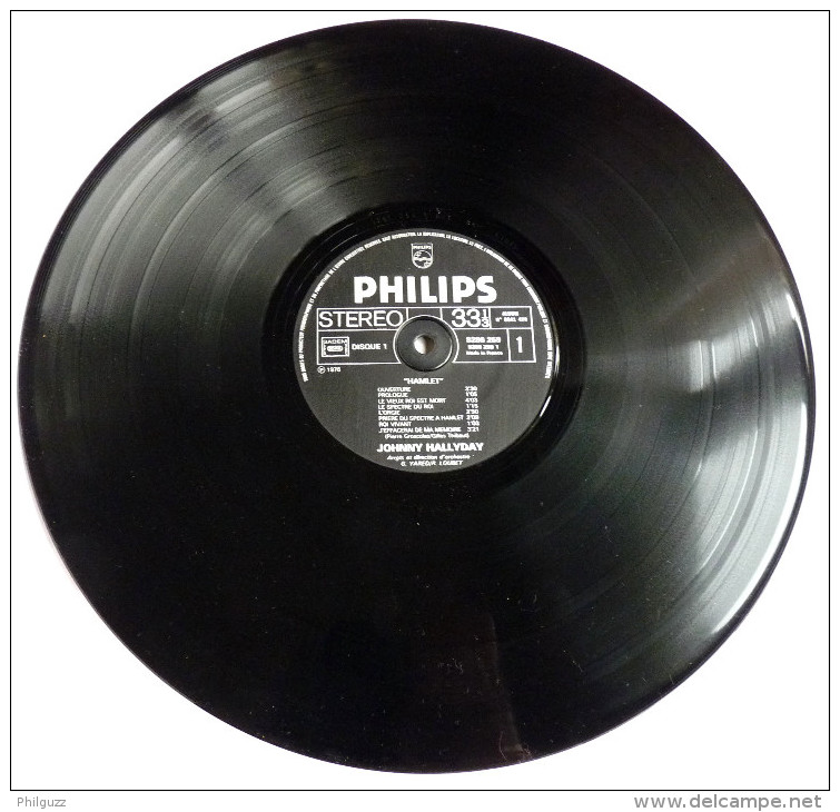 Disque Vinyle 33T JOHNNY HALLYDAY  - HAMLET PHILLIPS 6641470 1976 - Double Album 2 Disques - Autres & Non Classés