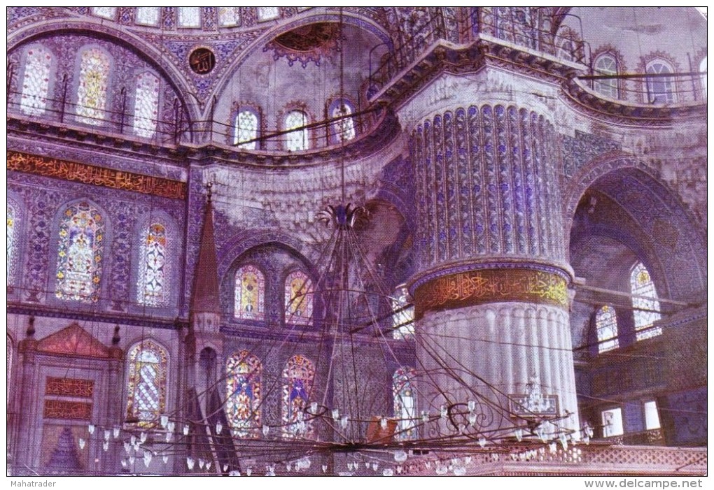 Turkey - Istanbul - The Blue Mosque Interior - Islam