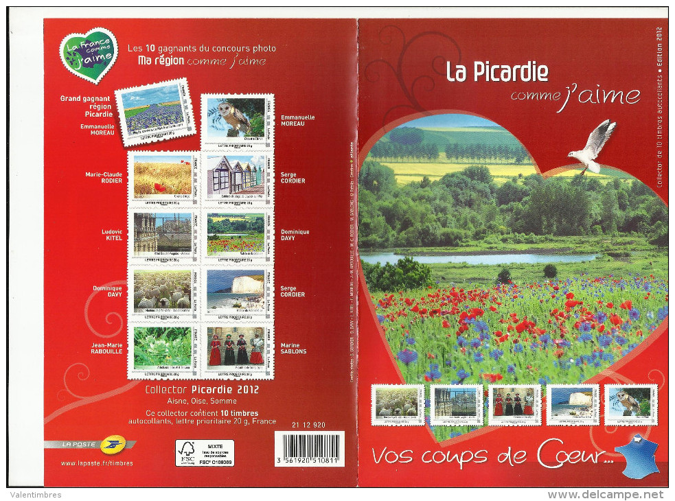 France Collector 2012 ** Picardie Moutons Chouette EffraieAmiens Compiègne Cayeux Orge Artichauts - Collectors