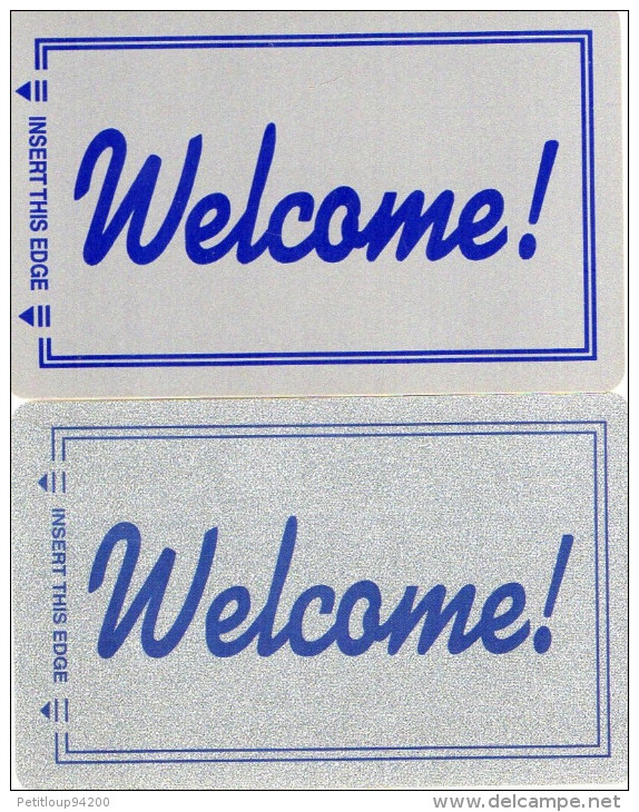 2 CLES D'HOTEL WELCOME ! - Hotel Key Cards