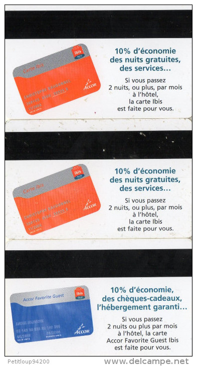 3 CLES D'HOTEL  HOTEL IBIS - Hotel Key Cards