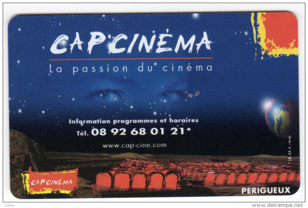 FRANCE CARTE CINEMA CAP CINEMA PERIGUEUX - Kinokarten
