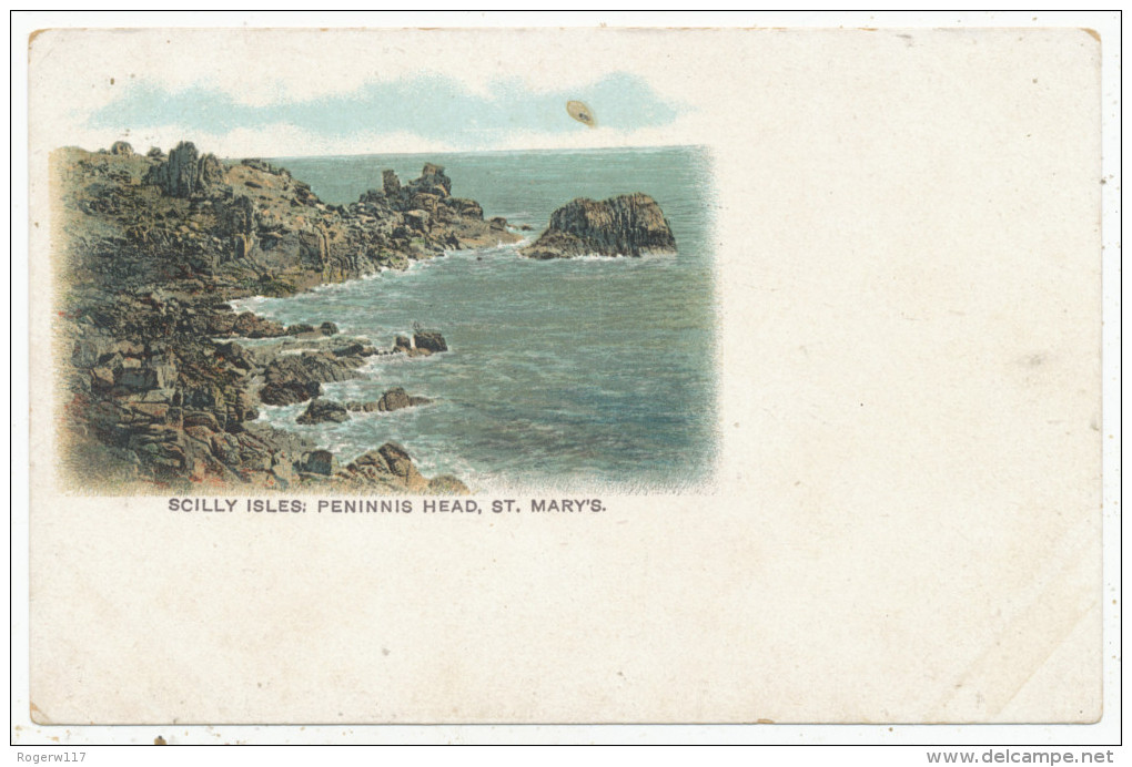 Scilly Isles: Peninnis Head, St. Mary's, Undivided Back Postcard - Scilly Isles