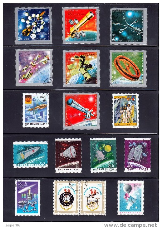 SPACE Comet Spaceship Apollo Rocket,.. Large COLLECTION Souvenir Sheets, Minisheets, Stamps ++ - Collections