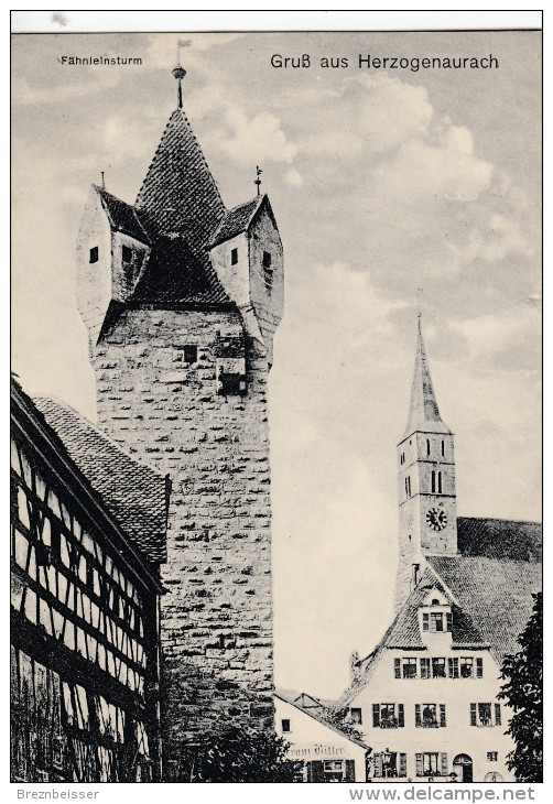 AK HERZOGENAURACH  - Fähnleinsturm - Karte Gel. 1917 - Herzogenaurach