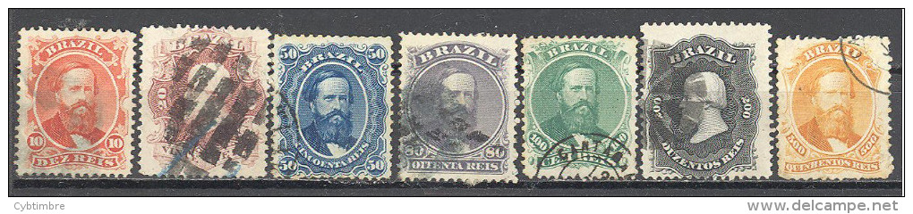 Bresil: Yvert N° 23/9°; Cote 76.50€ - Used Stamps