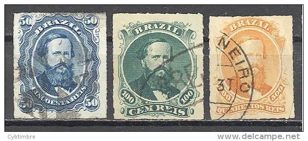 Bresil: Yvert N° 32 + 34 + 36°; Cote 62.50€ - Used Stamps