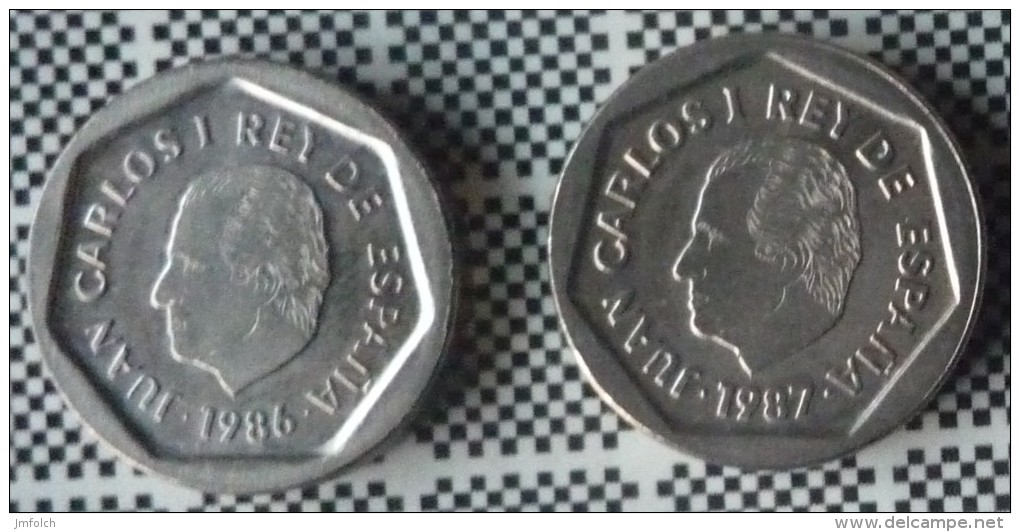 DOS MONEDAS DE 200 PTAS.: AÑOS 1986 Y 1987 - 200 Pesetas