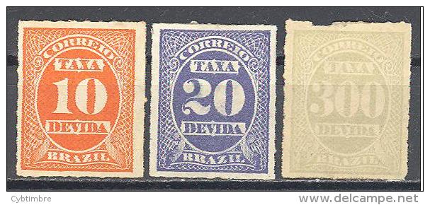 Bresil: 3 Valeurs Entre Yvert Timbres Taxe N° 1 Et 14°; Cote 16.00 €; Petits Défauts; Voir Le Scan - Postage Due