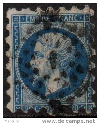 FRANCE - 20 C. Oblitéré Piquage Susse - 1853-1860 Napoléon III