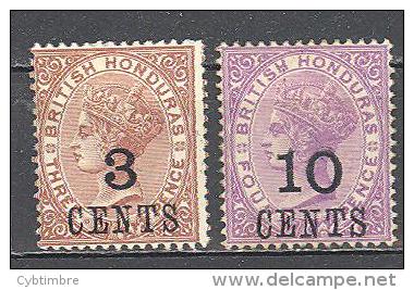 Honduras Britannique: Yvert N° 27/8 (*) ; Cote 13.00 €; Voir Le Scan - British Honduras (...-1970)