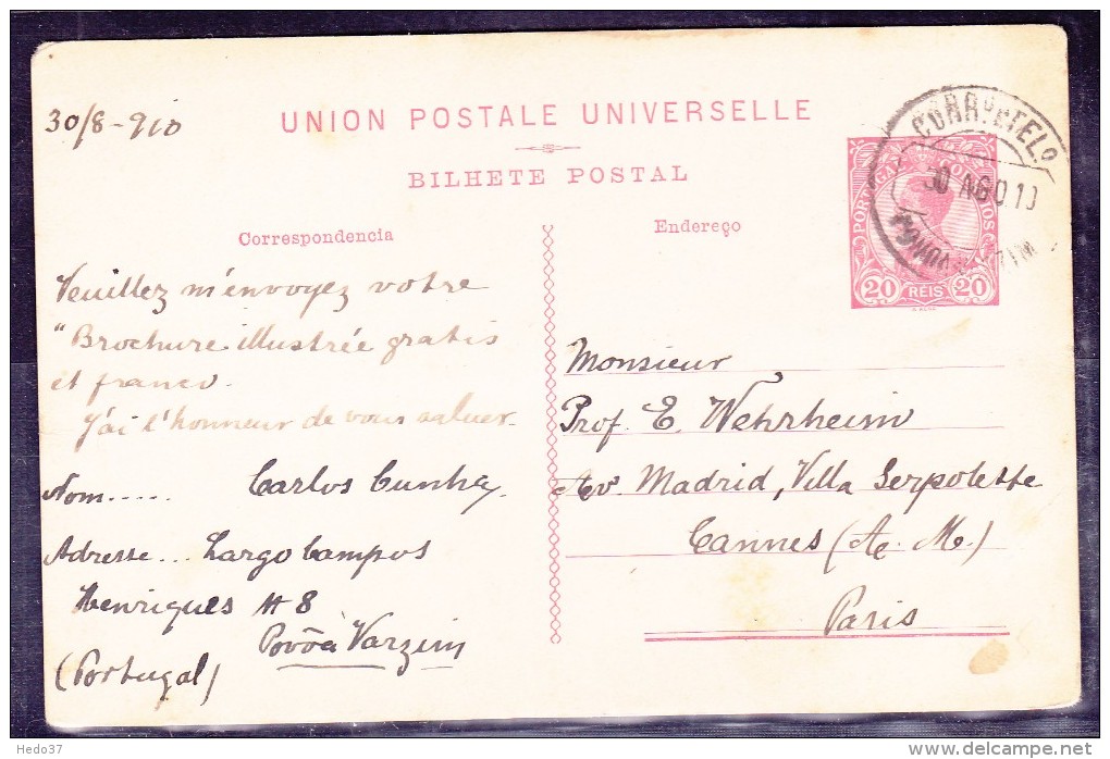 Portugal - Lettre - Postmark Collection