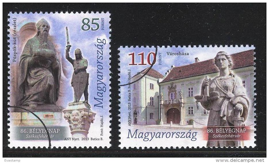 HUNGARY-2013. SPECIMEN - 86th Stampday Set - Town Hall At Székesfehérvár/Justitia Mi:5624-5625. - Proofs & Reprints