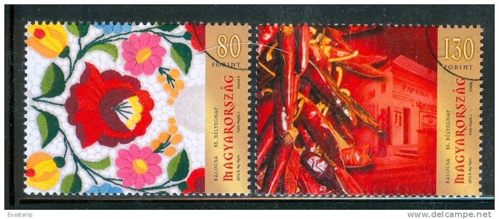 HUNGARY-2012.SPECIMEN - Folk Art Of Kalocsa And Kalocsa Pepper Cpl.Set - Used Stamps