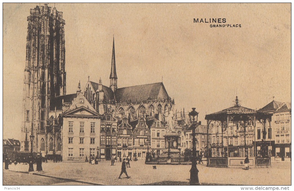 CPA - Malines - Grand'place - Mechelen