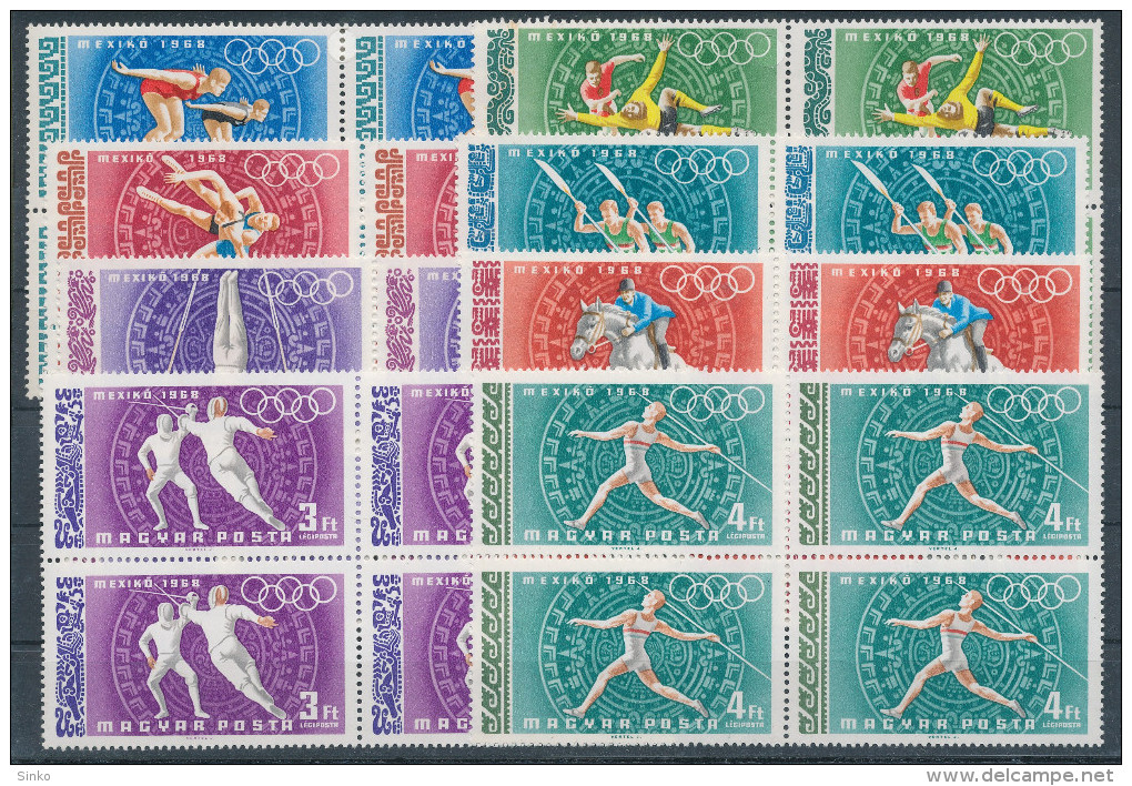 1968. Olympic Games (V.) - Mexikó - L - Block Of 4 :) - Ungebraucht
