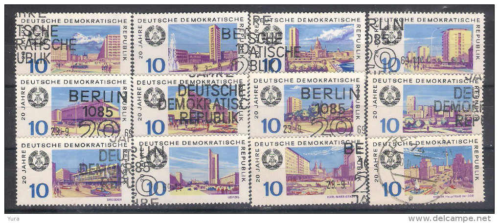 DDR 1969  Mi Nr 1495/1506    (a3p29) - Usados