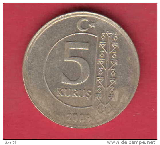 F3460A / -  5 Kurus -  2009  -  Turkey Turkije Turquie Turkei  - Coins Munzen Monnaies Monete - Turquie