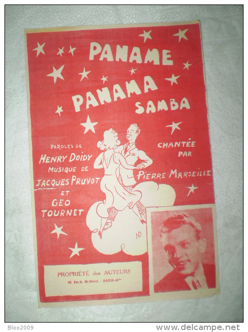 PARTITION "PANAME PANAMA SAMBA"PIERRE MARSEILLE(cg) - Partitions Musicales Anciennes