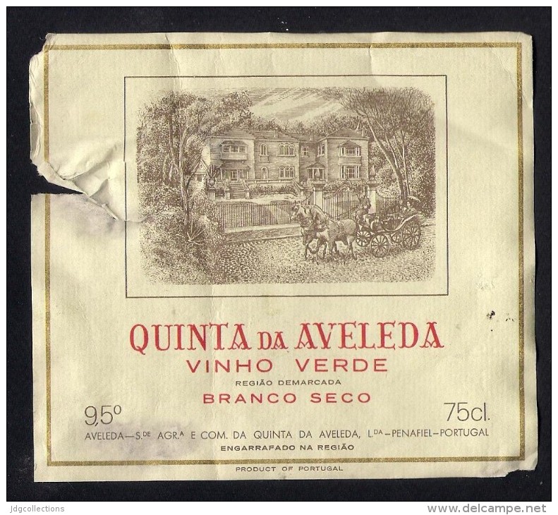 #  VINHO VERDE QUINTA DA AVELEDA PENAFIEL PORTUGAL Wine Label Wein Vino Vin Etiquette Etiqueta Etikett - Otros & Sin Clasificación