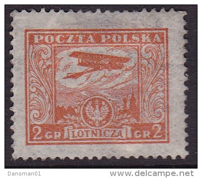 POLAND 1925 Airmail Fi 217 Mint Hinged - Unused Stamps