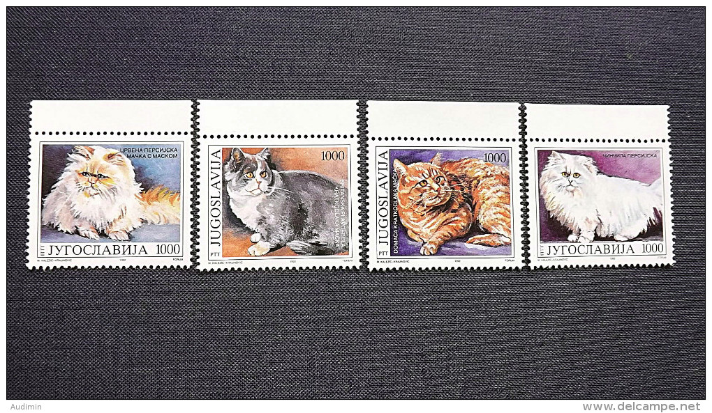 Jugoslawien 2544/7 **/mnh, Fauna: Katzen - Altri & Non Classificati