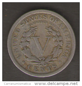 U.S.A. - STATI UNITI D' AMERICA - FIVE CENTS ( 1911 ) LIBERTY - 1883-1913: Liberty (Liberté)