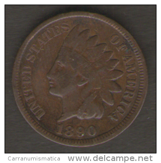 U.S.A. - STATI UNITI D' AMERICA - ONE CENT ( 1890 ) - INDIAN HEAD - 1859-1909: Indian Head