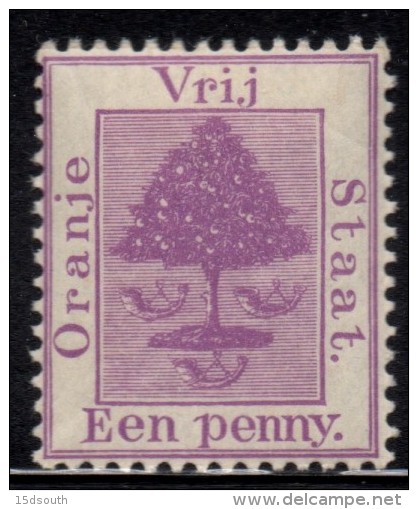 Orange Free State - 1894 1d Purple (*) # SG 68 - Orange Free State (1868-1909)