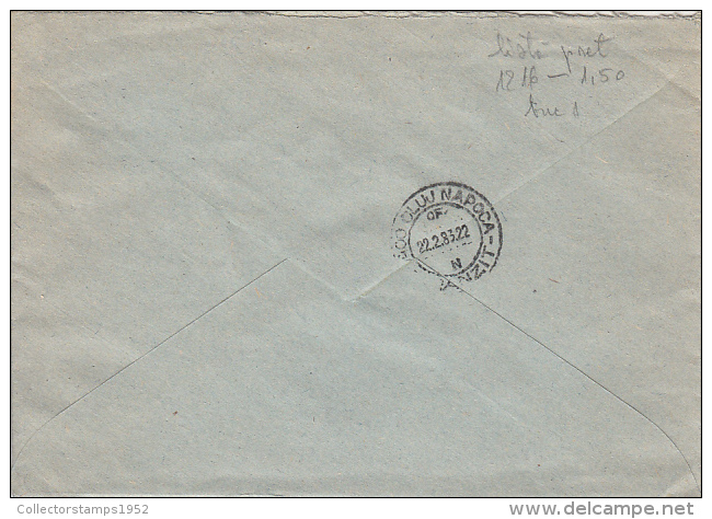 26942- PHONE NETWORK, CHURCH, STAMPS ON REGISTERED COVER, HOSPITAL HEADER, 1983, ROMANIA - Brieven En Documenten