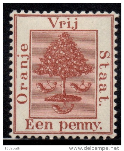 Orange Free State - 1868 1d Pale Brown (*) # SG 1 - Orange Free State (1868-1909)