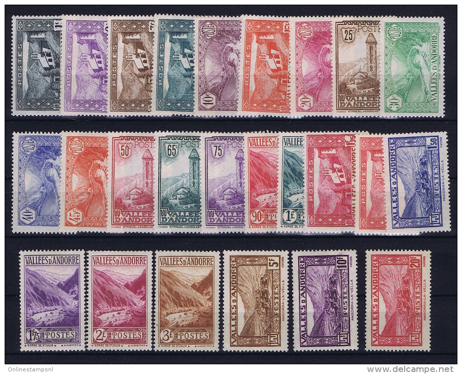 ANDORRE Yv  24 - 47   MH/*  Avec Charnière - Unused Stamps