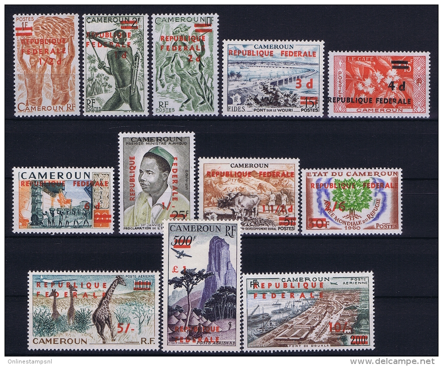 CAMEROUN  Mi 332  - 343  MH/*  Avec Charnière  1961 - Cameroun (1960-...)