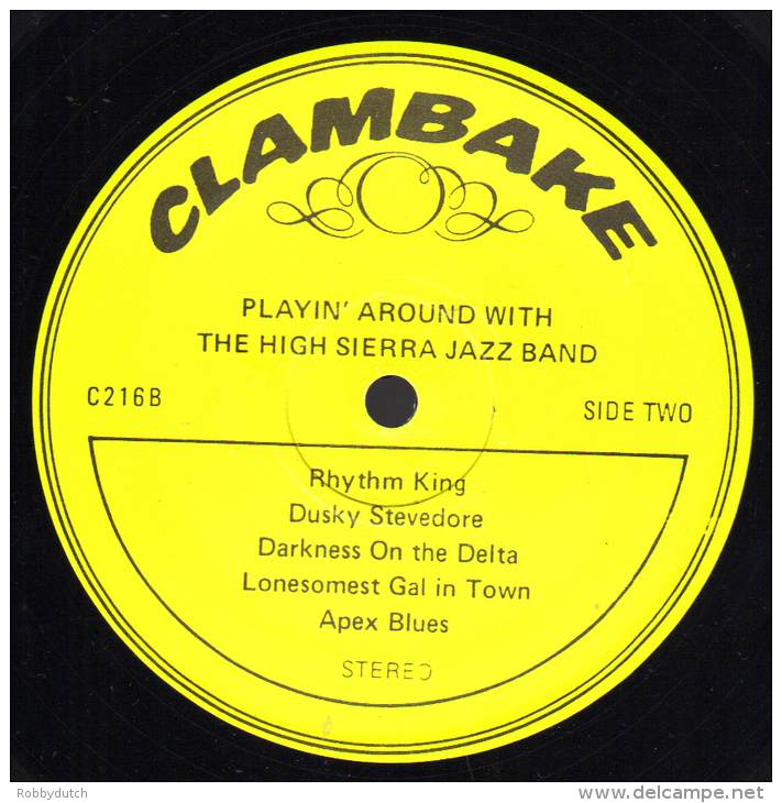 * LP *  HIGH SIERRA JAZZ BAND - PLAYIN' AROUND (USA On Clambeke Records EX!!!) - Jazz