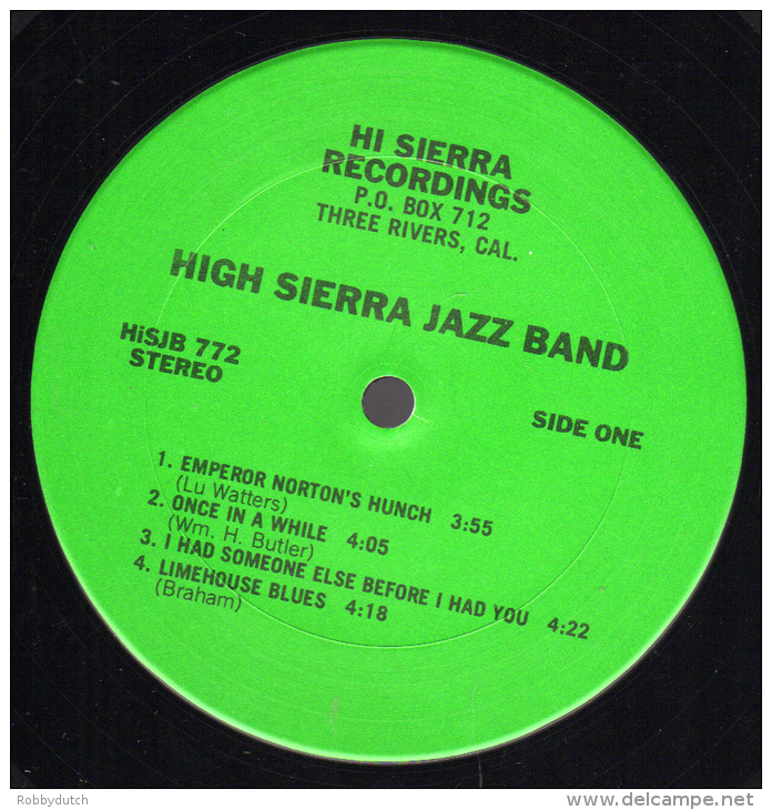 * LP *  HIGH SIERRA JAZZ BAND - BACK FOR SECONDS (USA EX-!!!) - Jazz