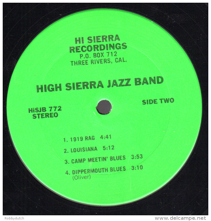 * LP *  HIGH SIERRA JAZZ BAND - BACK FOR SECONDS (USA EX-!!!) - Jazz